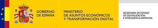 Logo del Gobierno de España - Ministerio de Asuntos Económicos y Transformación Digital - Secretaría de Estado de Digitalización e Inteligencia Artificial